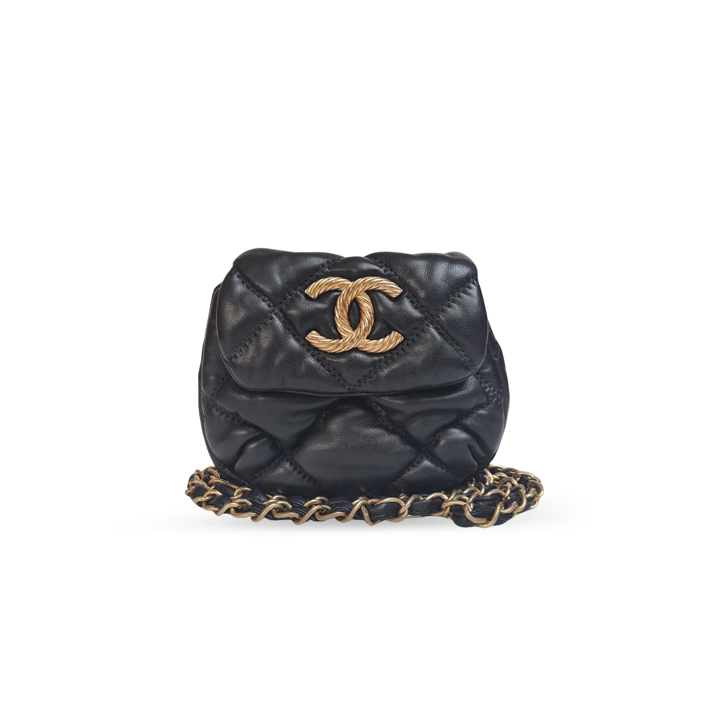 CHANEL MINI BUBBLE QUILTED FLAP CROSSBODY BAG 528382 (13cm)